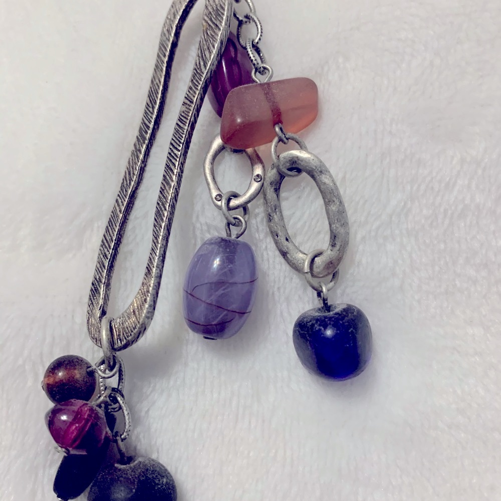 Cold water creek necklace. Beads and metal - Picture 4 of 8